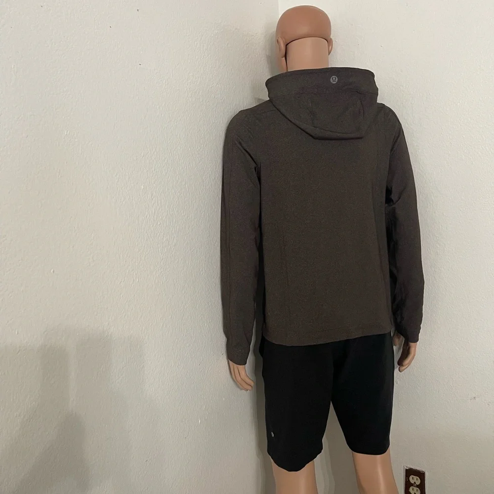 Lululemon The Contender Full Zip Jacket-Size (S)-Brown Hooded Jacket - Picture 5 of 12